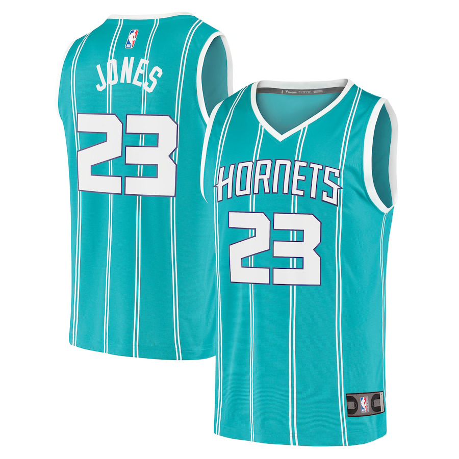 Men Charlotte Hornets #23 Kai Jones Fanatics Branded Teal Fast Break Replica NBA Jersey